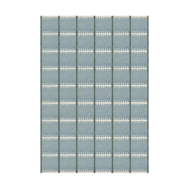 Lilly wool carpet - Blue, 200x300 cm - Layered