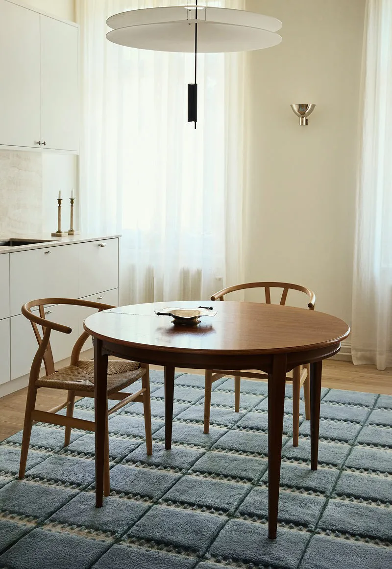 Lilly wool carpet, Blue, 250x350 cm Layered