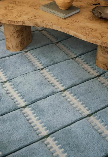 Lilly wool carpet - Blue, 300x400 cm - Layered
