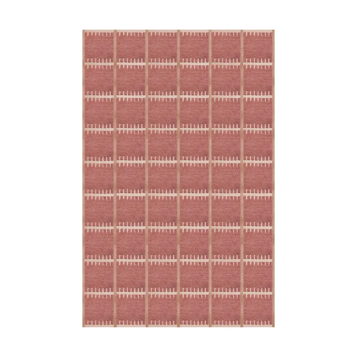 Lilly wool carpet - Claret red, 200x300 cm - Layered