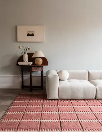 Lilly wool carpet - Claret red, 200x300 cm - Layered
