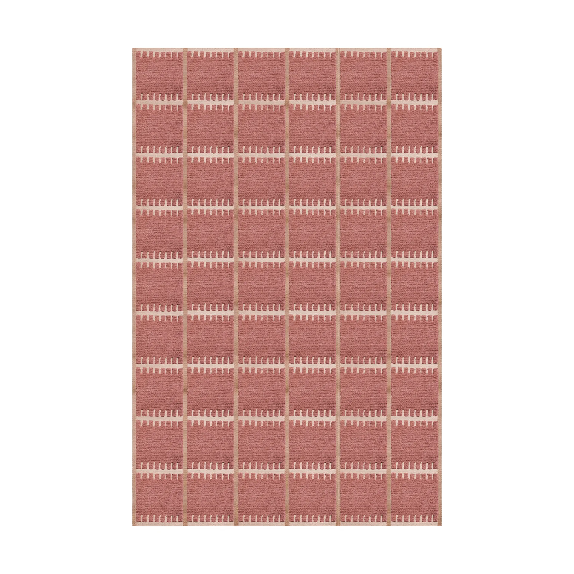 Lilly wool carpet, Claret red. 300x400 cm Layered