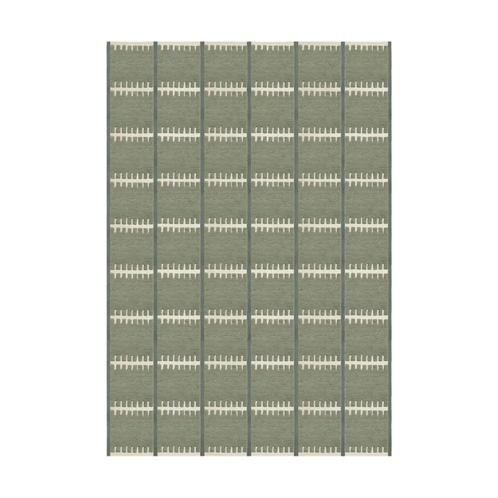 Lilly wool carpet - Green, 300x400 cm - Layered
