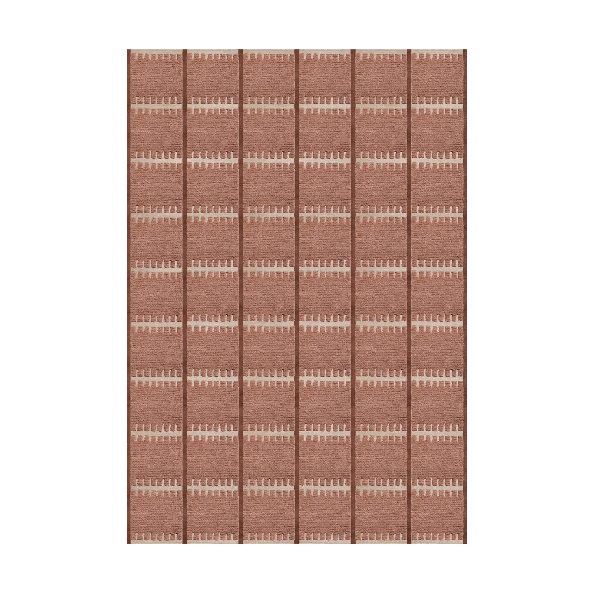 Lilly wool carpet, Rust, 300x400 cm Layered