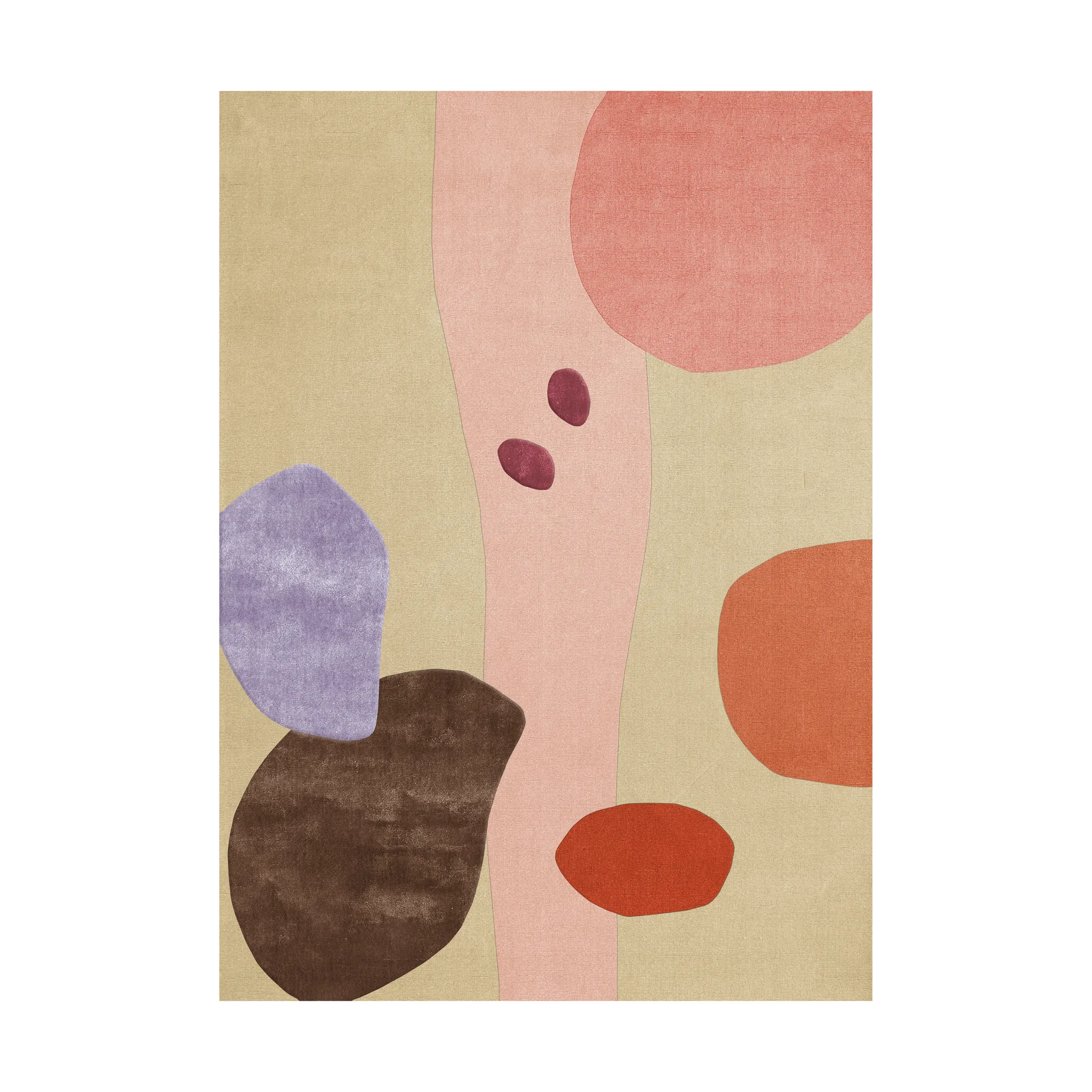 Magical Garden wool rug, 140x200 cm Layered
