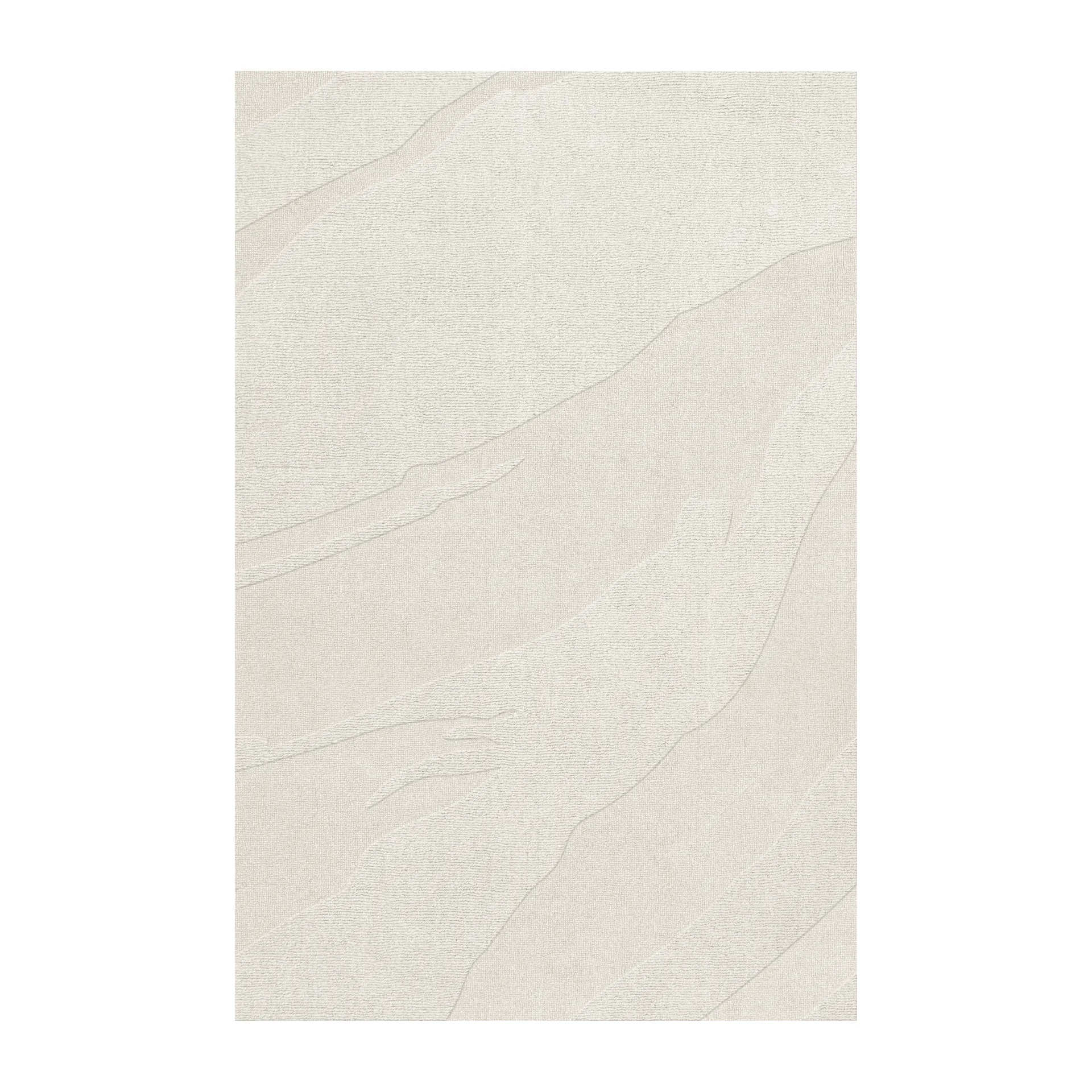 Nami wool carpet, Bone White 300x400 cm Layered