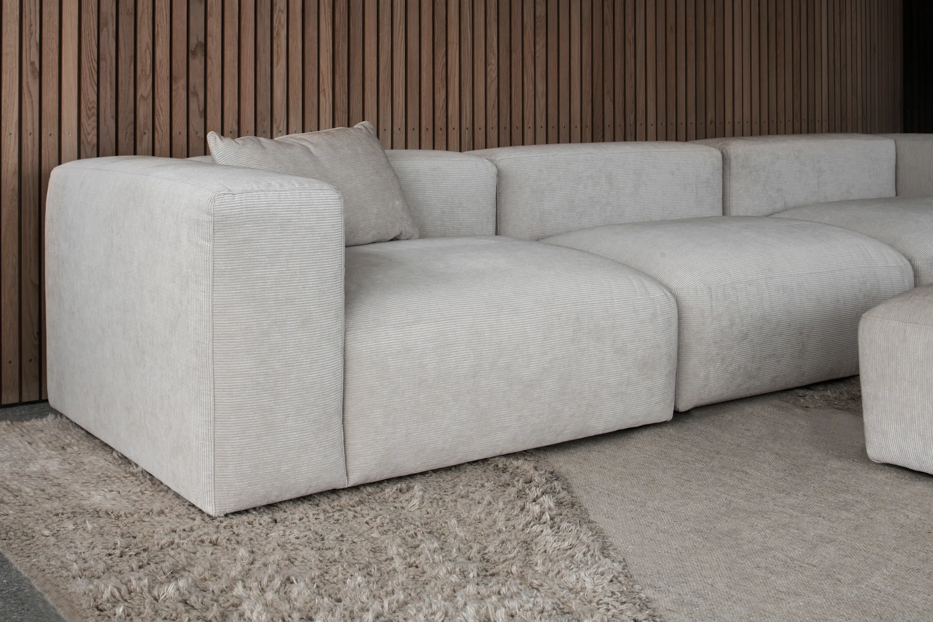 Punja plasma wool carpet 160x230 cm, Sand melange Layered