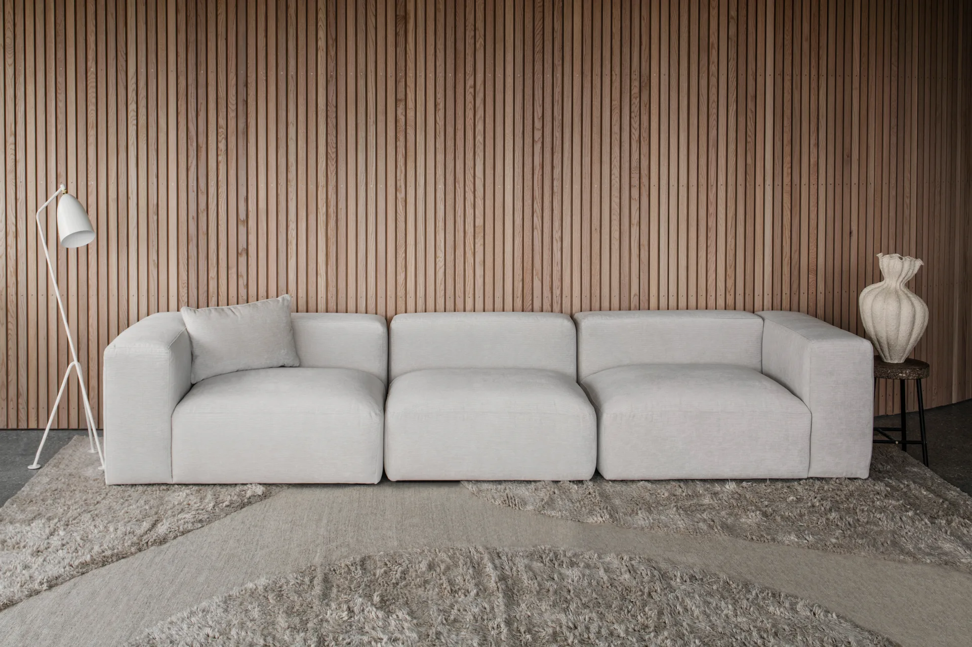 Punja plasma wool carpet 160x230 cm, Sand melange Layered
