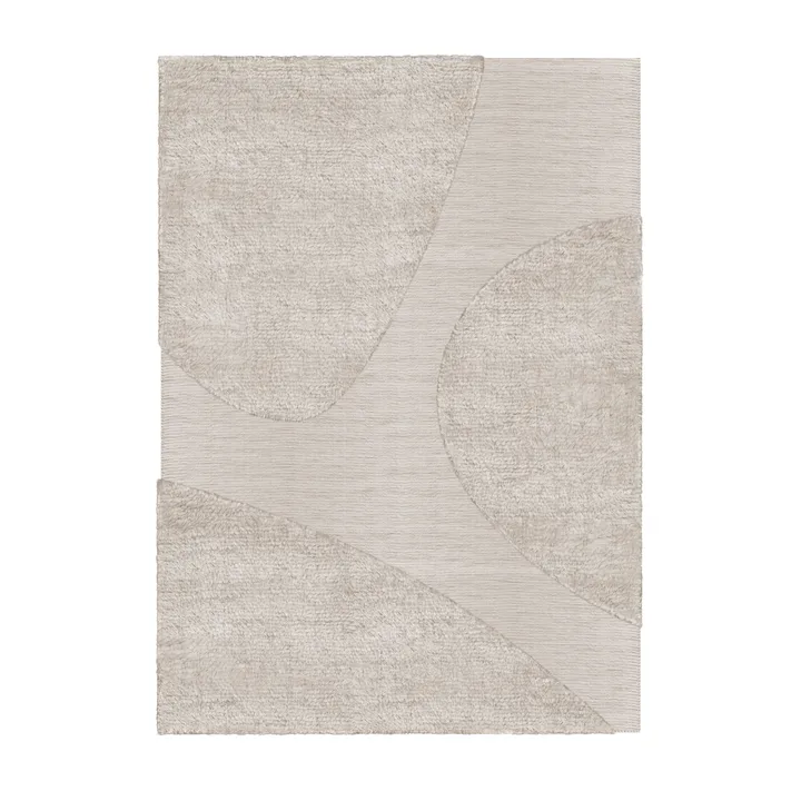 Punja plasma wool carpet 300x400 cm - Sand melange - Layered
