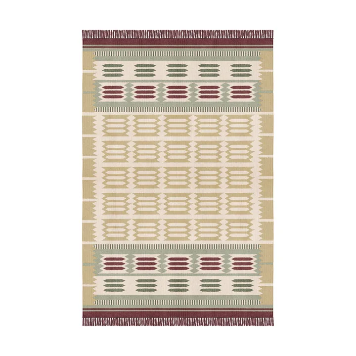 Röllakan Hilma wool carpet - Primrose, 250x250 cm - Layered