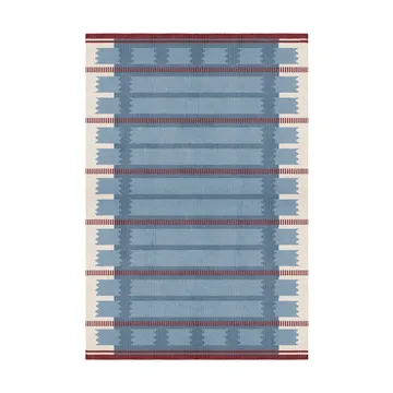 Röllakan Iris wool carpet - Petrol, 200x300 cm - Layered