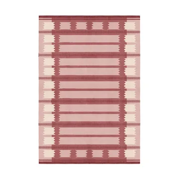 Röllakan Iris wool carpet - Rasberry, 180x270 cm - Layered