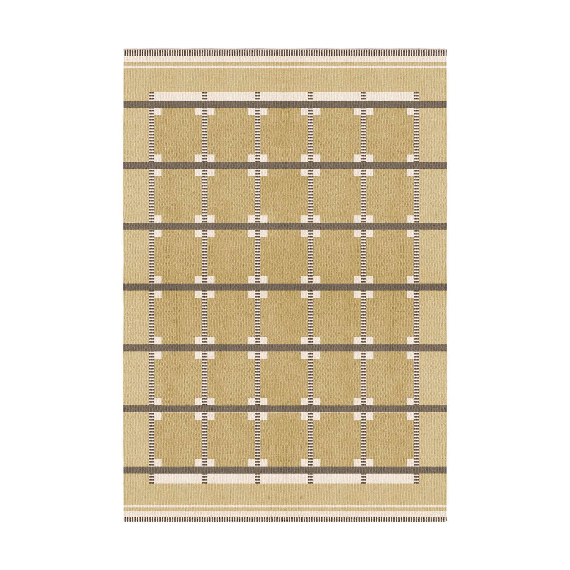 Röllakan Ruth wool rug, Harvest yellow, 250x350 cm Layered