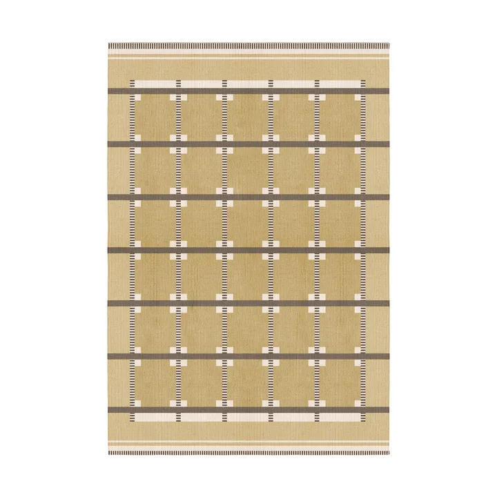 Röllakan Ruth wool rug - Harvest yellow, 300x400 cm - Layered