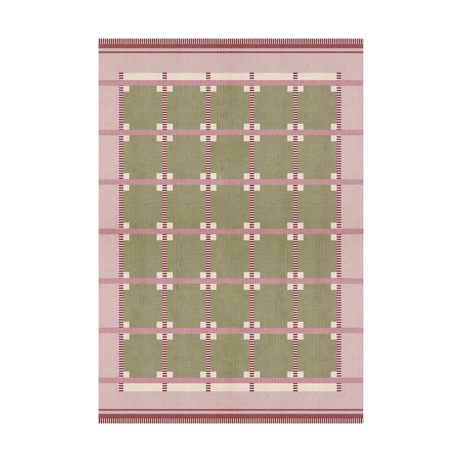 Röllakan Ruth wool rug, Spring grass, 250x350 cm Layered