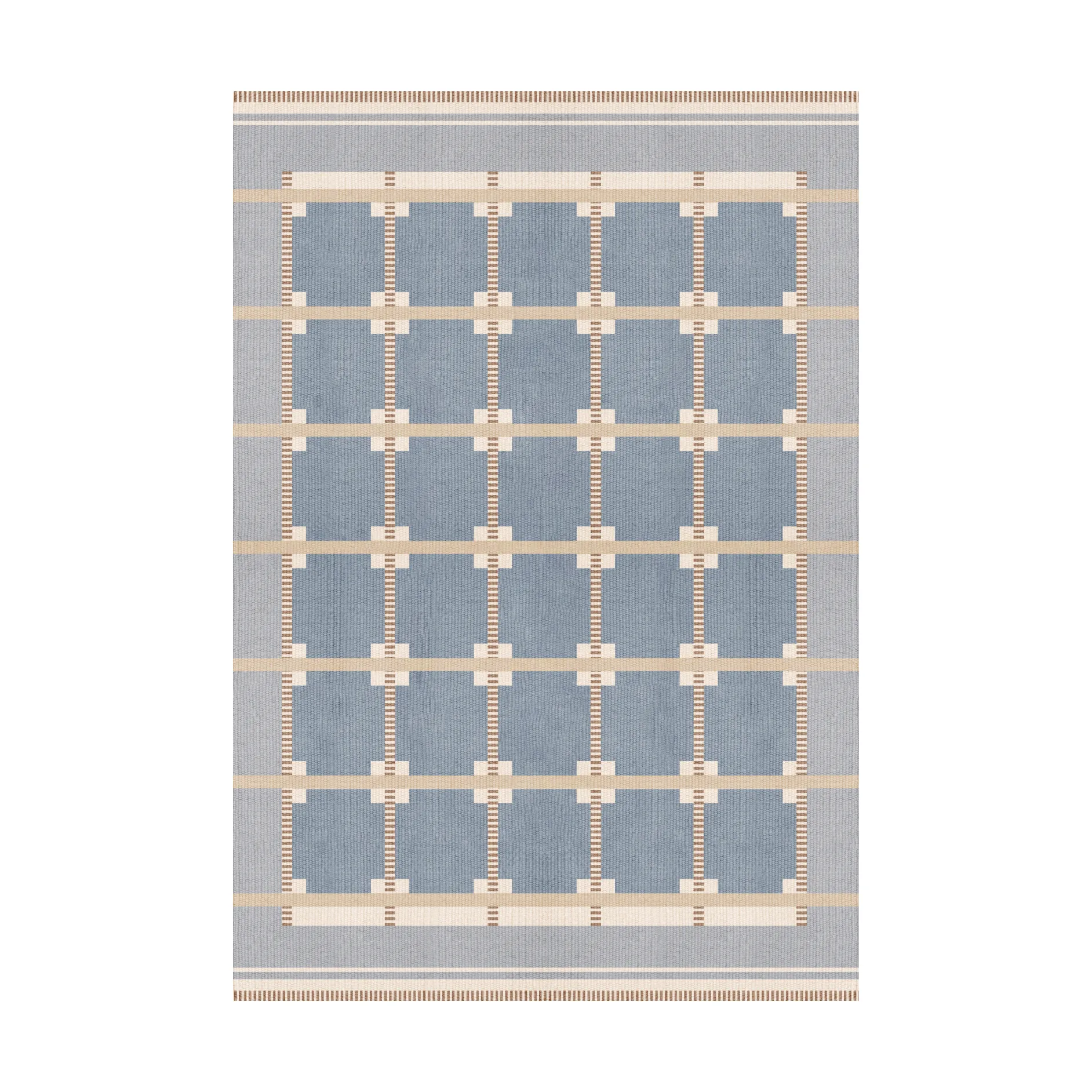 Röllakan Ruth wool rug, Summer sky, 200x300 cm Layered