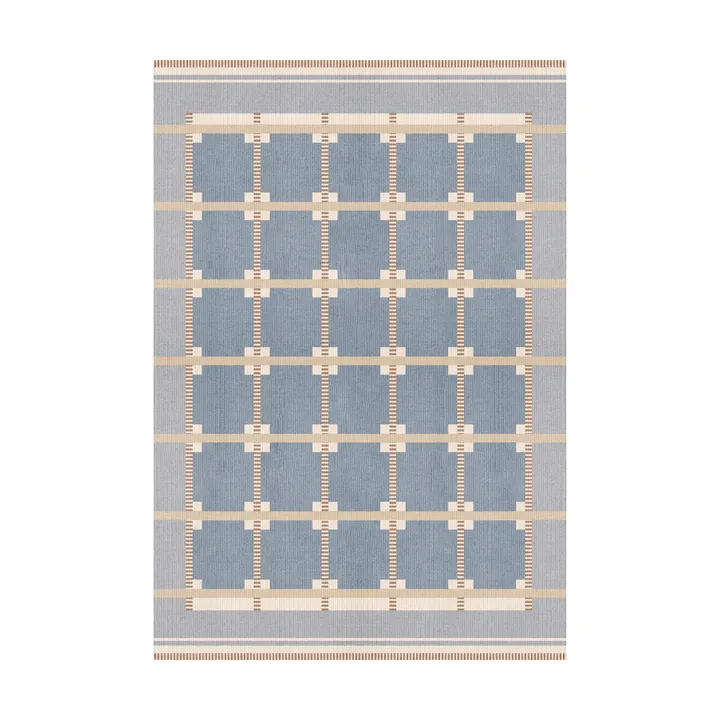 Röllakan Ruth wool rug - Summer sky, 200x300 cm - Layered