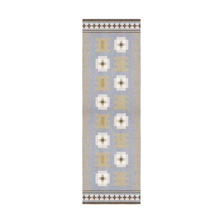 Röllakan Selma wool rug - Dove, 75x240 cm - Layered