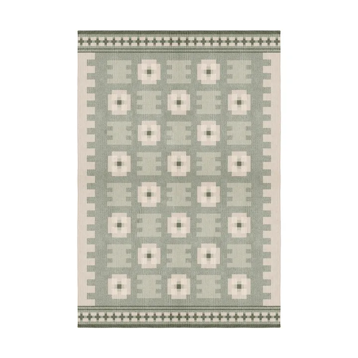 Röllakan Selma wool rug - Sage, 250x350 cm - Layered