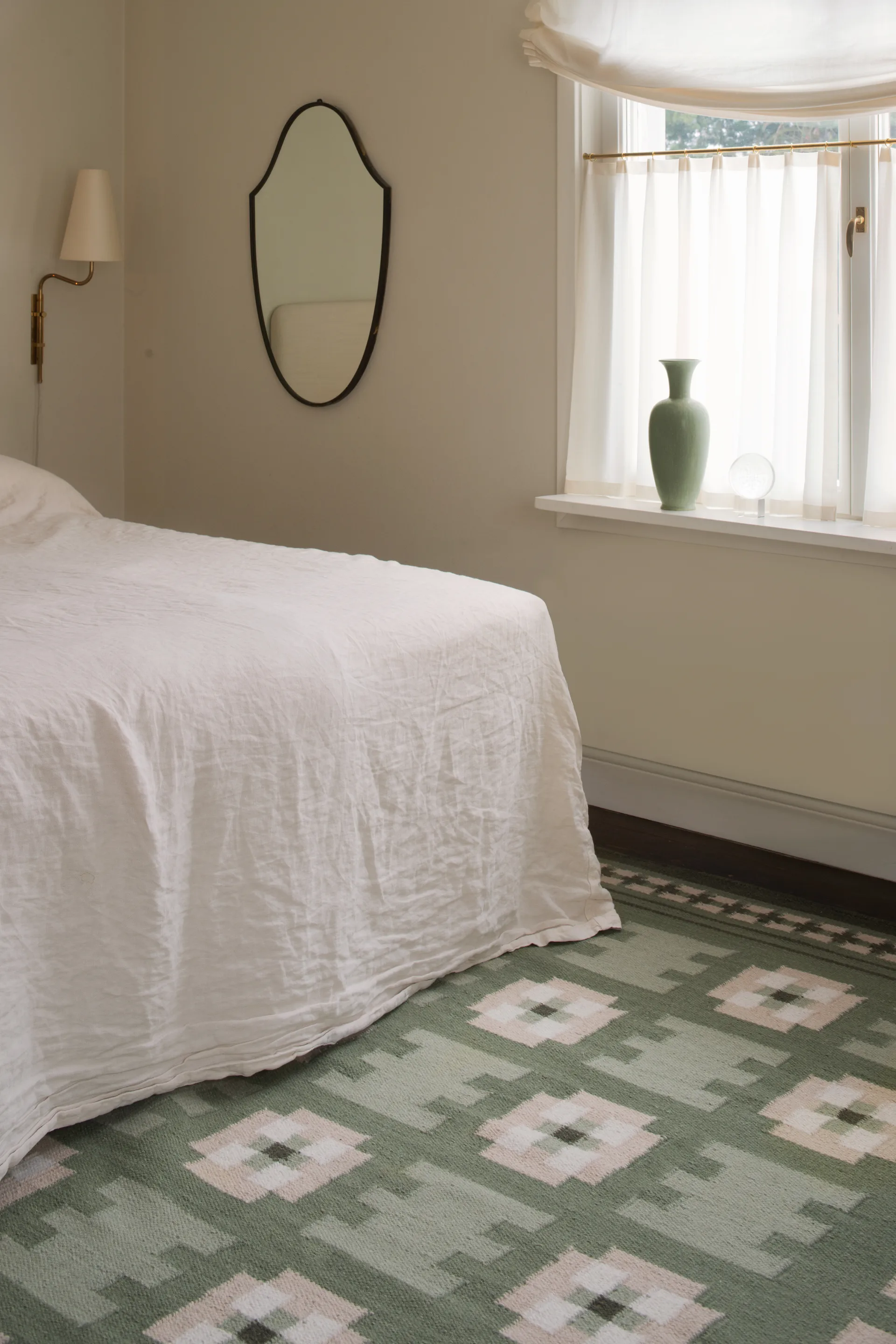 Röllakan Selma wool rug, Sage, 300x400 cm Layered