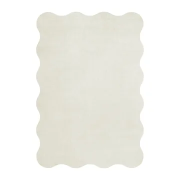 Scallop wool carpet 250x350 cm - Bone white - Layered