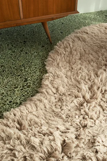 Shaggy rug 200x300 cm - Oatmeal - Layered