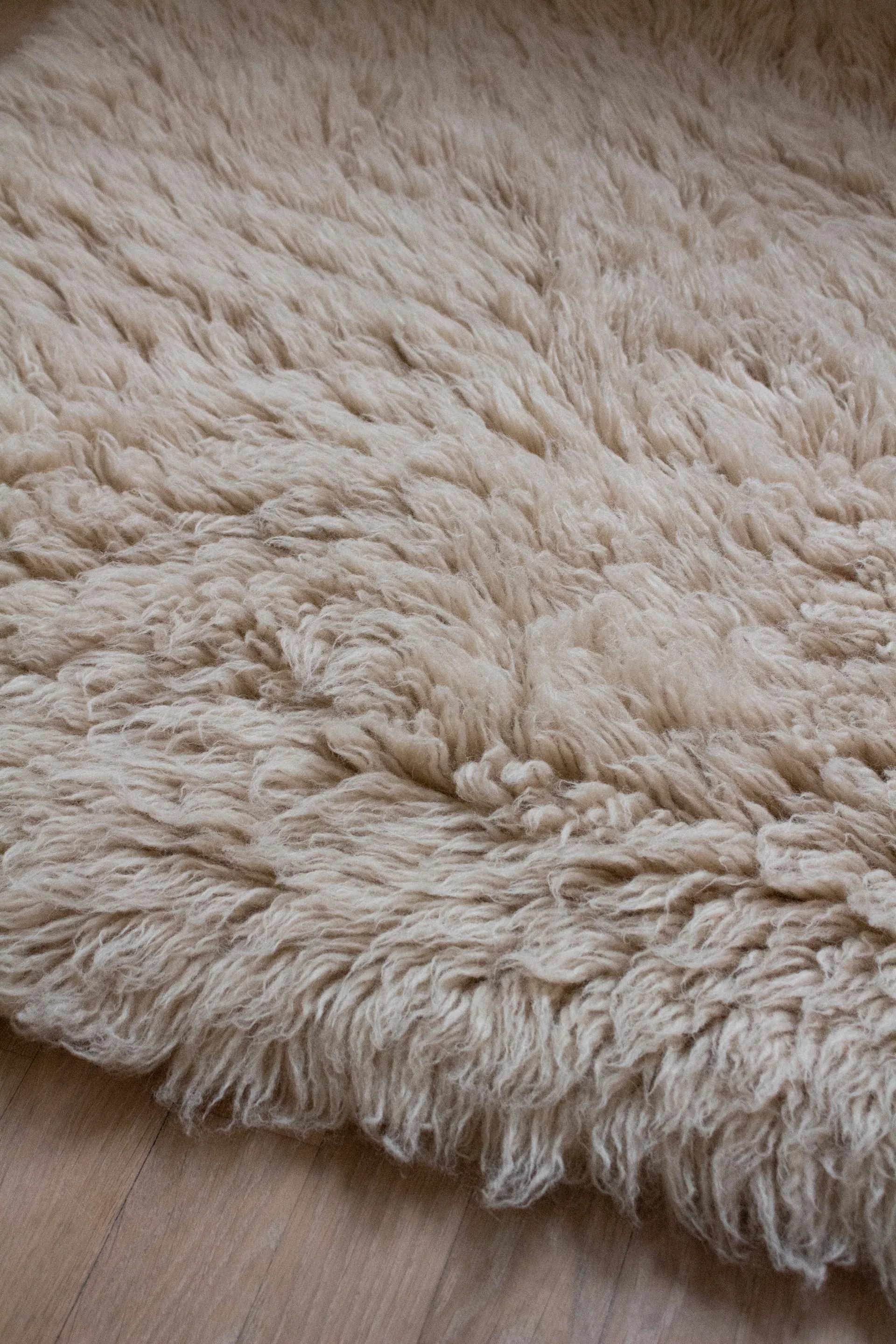 Shaggy rug 300x400 cm, Oatmeal Layered