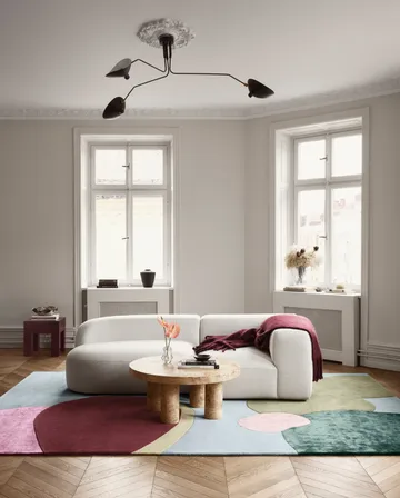 Sleeping Flower wool carpet - 200x300 cm - Layered