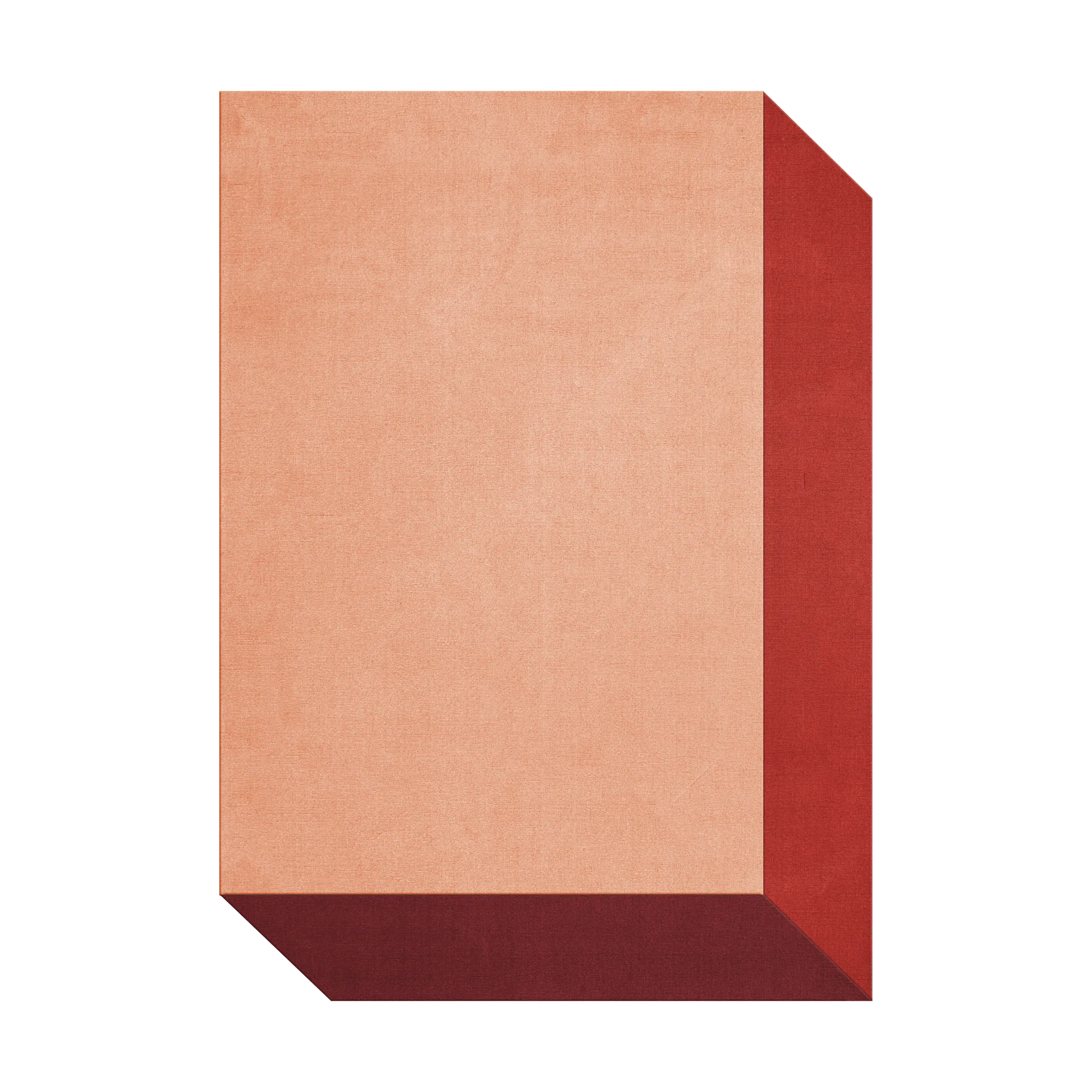Teklan box wool rug, Corals, 250x350 cm Layered