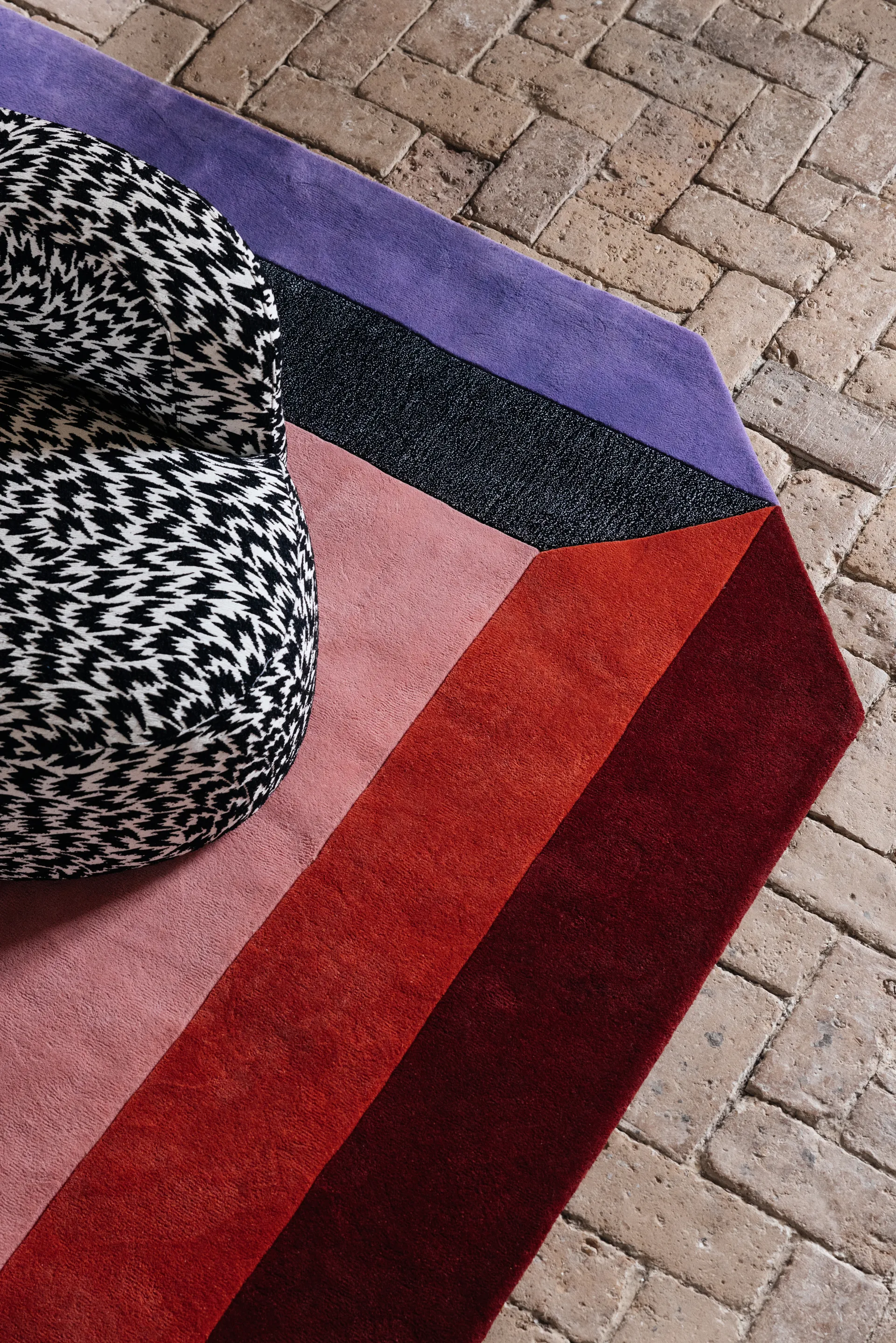 Teklan crystal spectrum wool rug, Multi, 250x350 cm Layered