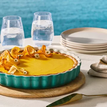 Le Creuset pie dish 28 cm - Bleu Riviera - Le Creuset