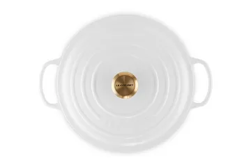 Le Creuset Signature round casserole 6.7 l - White - Le Creuset