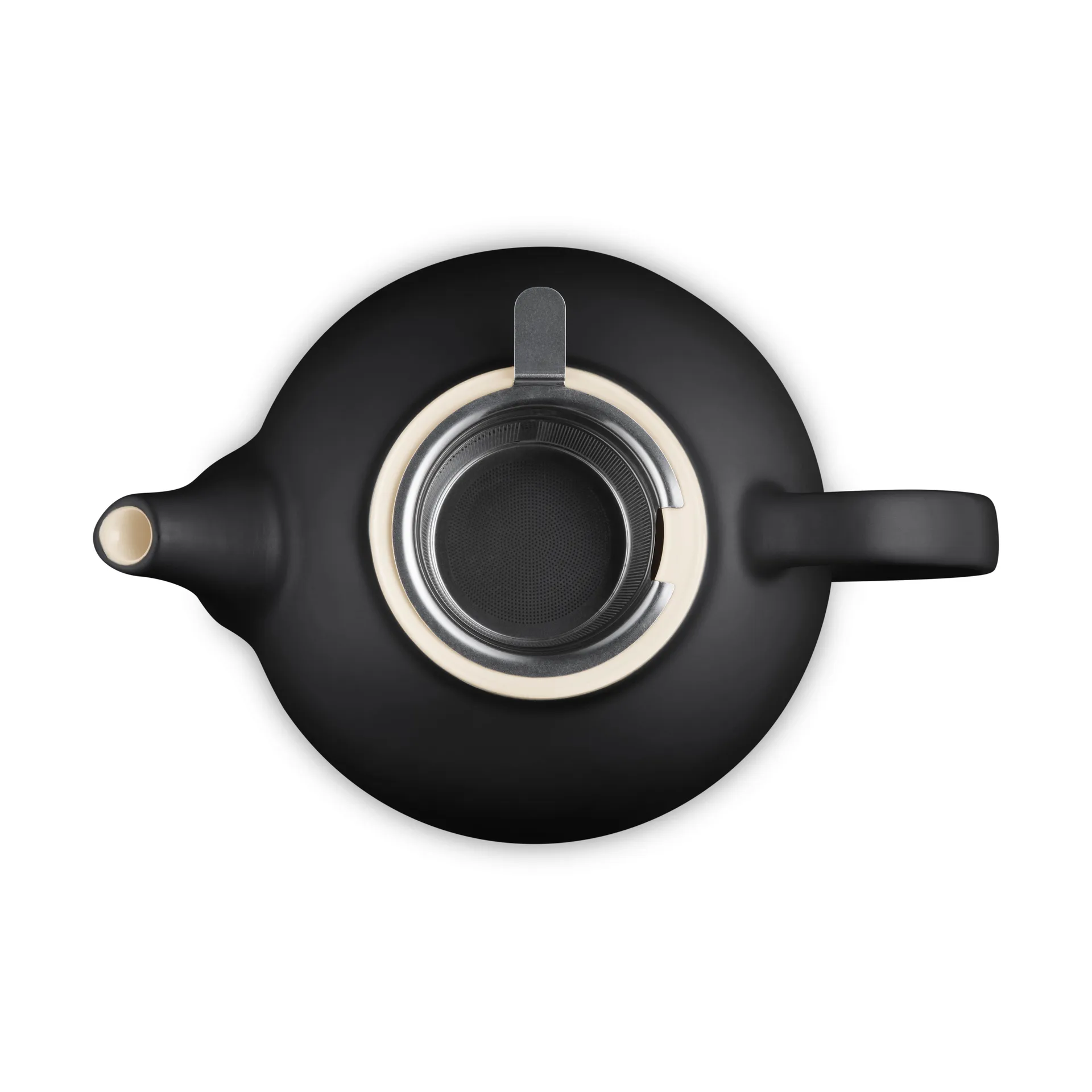 Le Creuset teapot, Matte Black, with strainer, 1.3 L Le Creuset