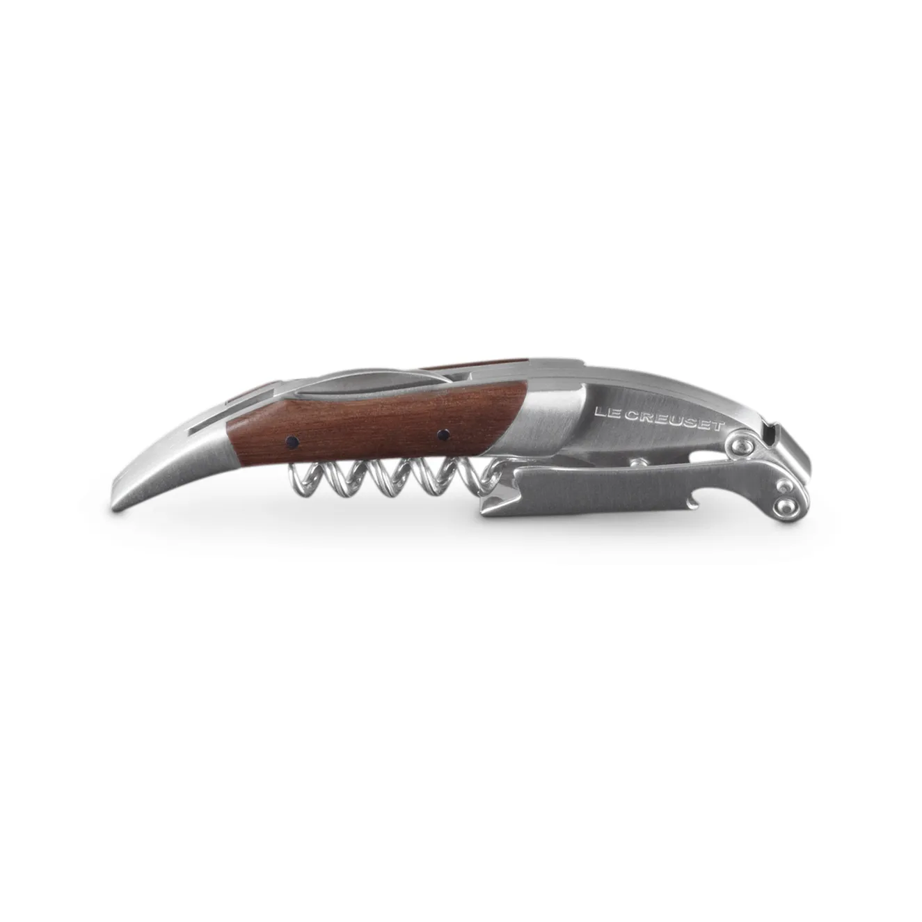 Premium Waiter's Friend corkscrew, Black walnut Le Creuset