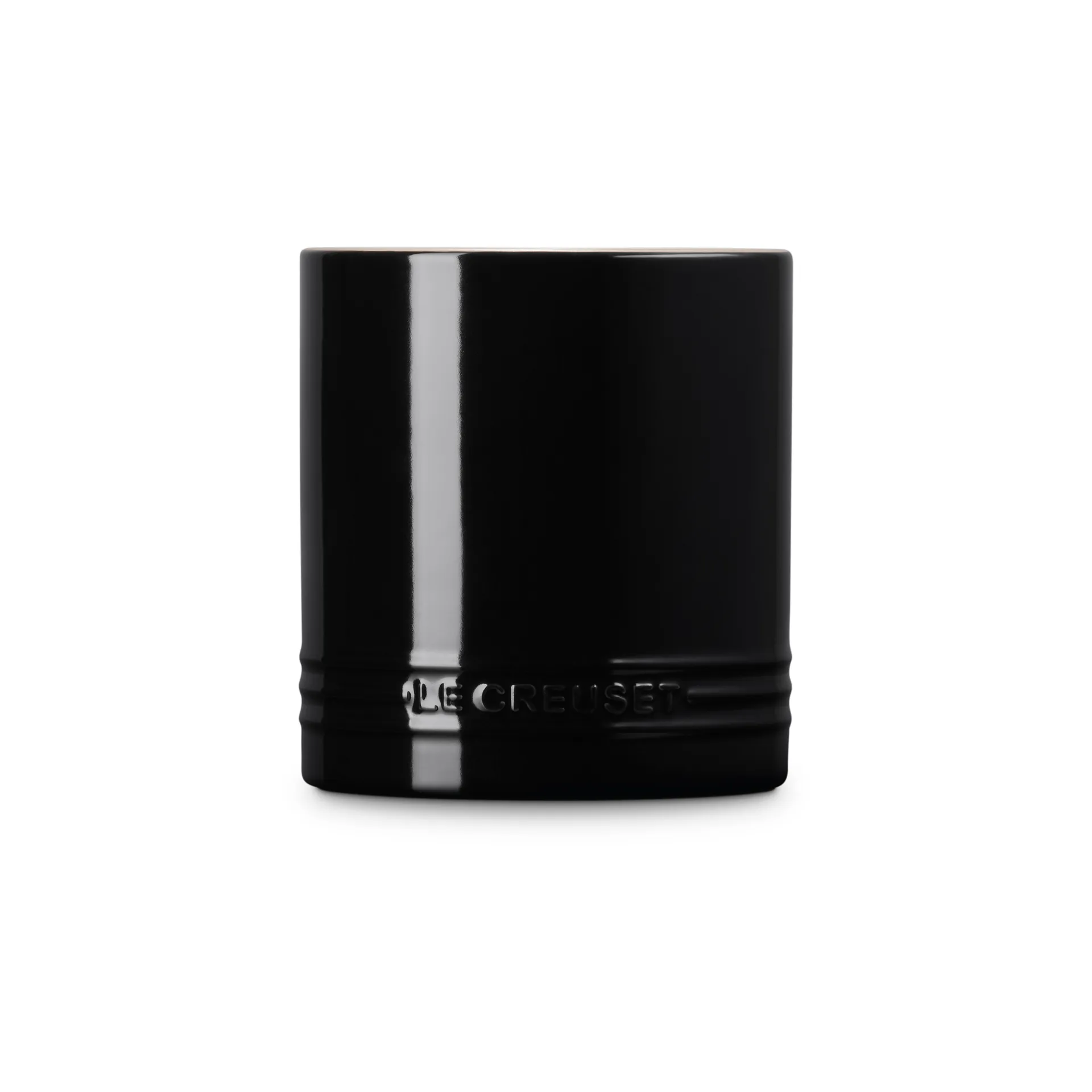 Signature stoneware cutlery and utensil jar 1.1 L, Black Le Creuset
