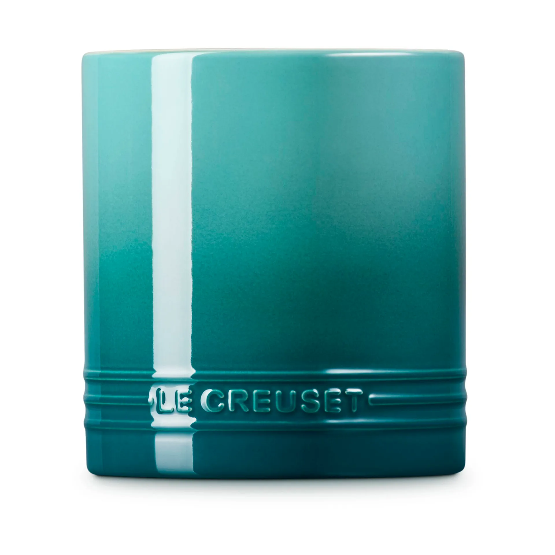 Signature stoneware cutlery and utensil jar 1.1 L, Bleu Riviera Le Creuset