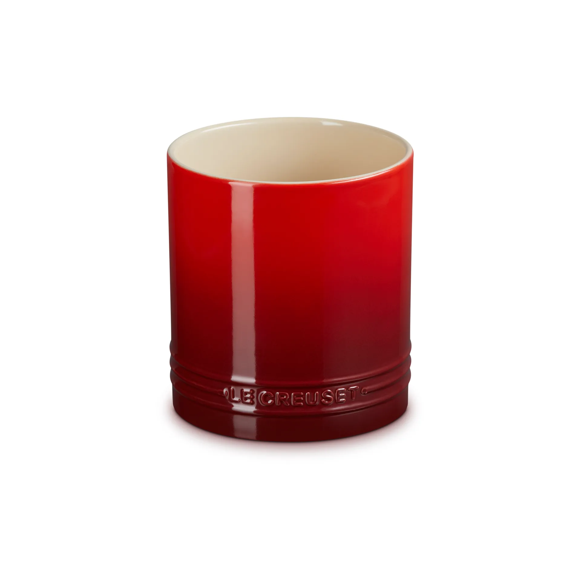 Signature stoneware cutlery and utensil jar 1.1 L, Cerise Le Creuset