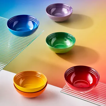 Signature stoneware deep plate set of 6 - Rainbow - Le Creuset