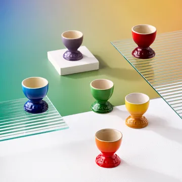 Signature stoneware egg cup 6-piece - Rainbow - Le Creuset