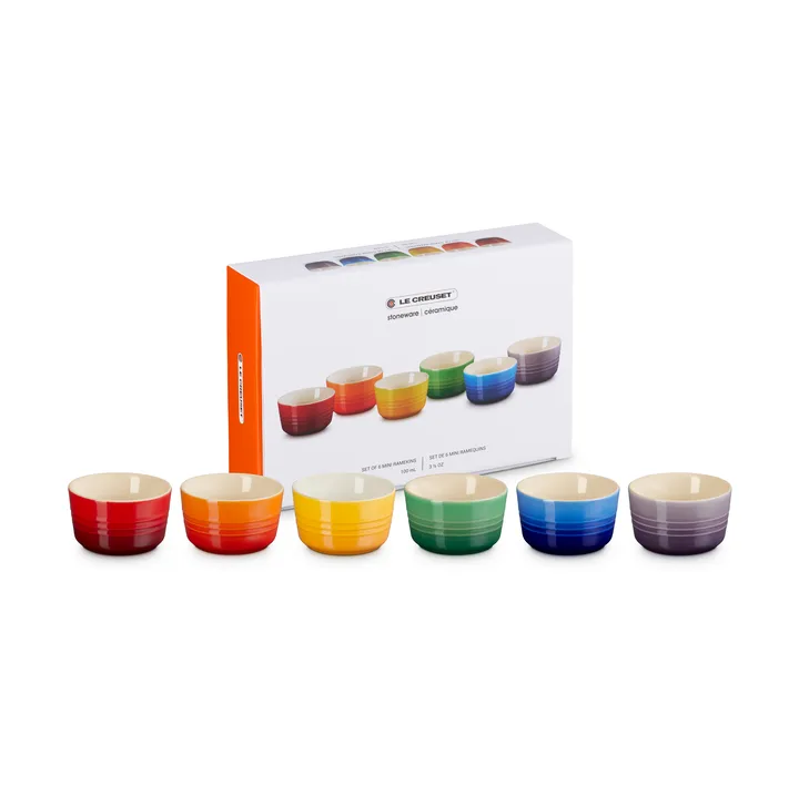 Signature stoneware mini ramekin 6-piece - Rainbow - Le Creuset