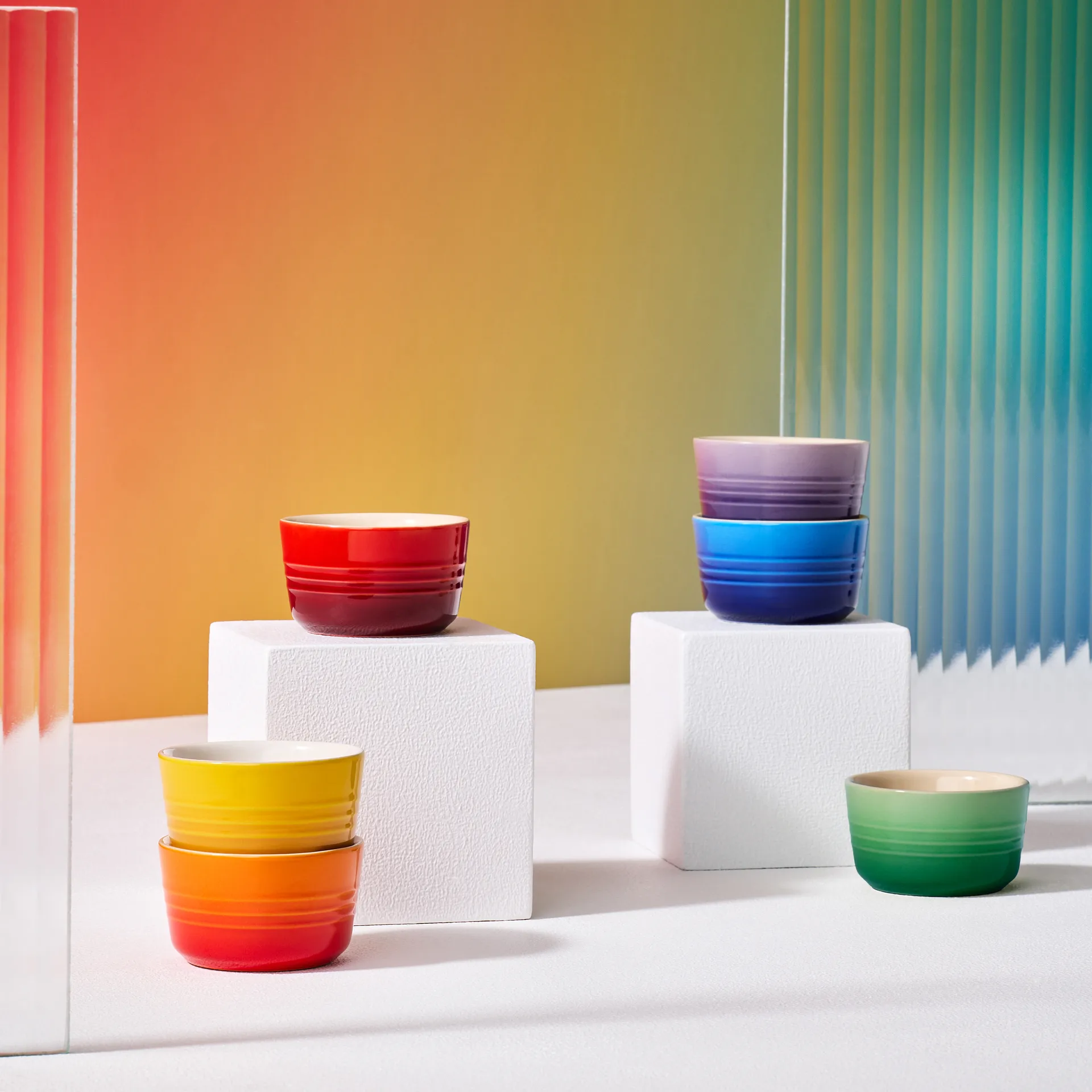 Signature stoneware mini ramekin 6-piece, Rainbow Le Creuset