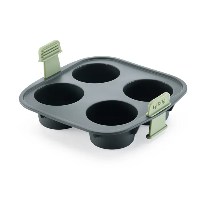 Lékué Air Fryer Muffin Mold 4 pcs - Grey - Lékué