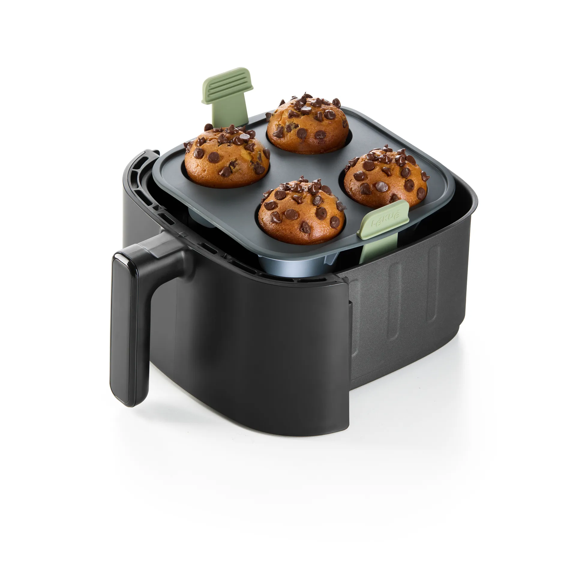 Lékué Air Fryer Muffin Mold 4 pcs, Grey Lékué
