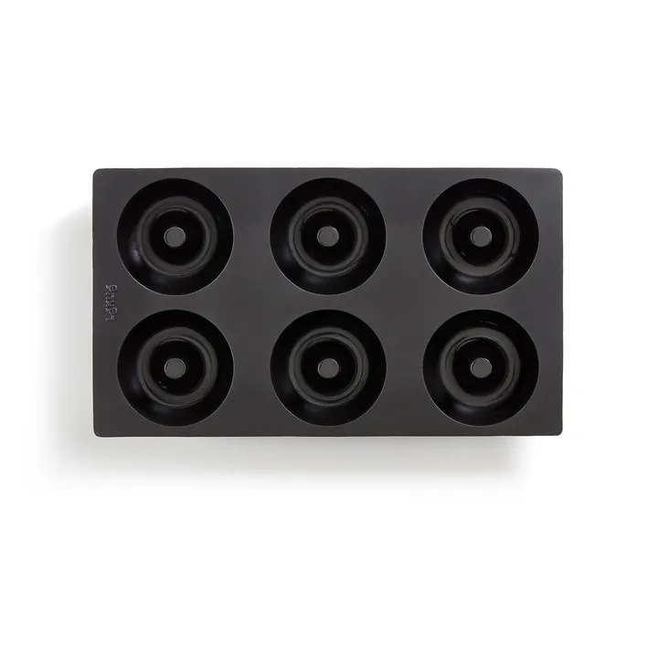 Lékué donut mold silicone 6 pcs - Black - Lékué