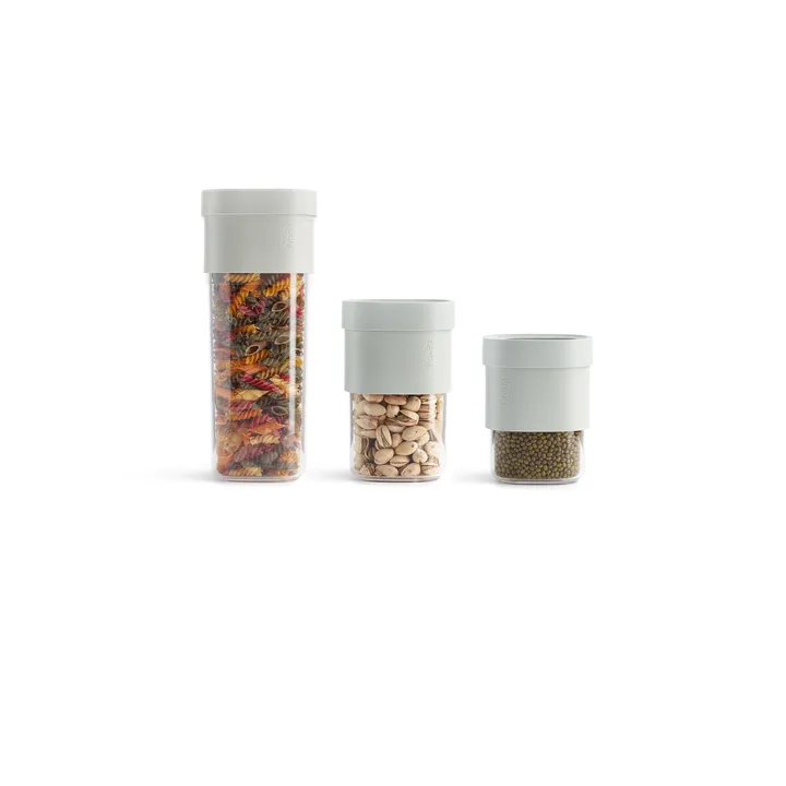 Lékué flip storage jar 5 pieces - Green - Lékué