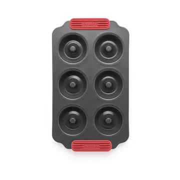 Lékué non stick donut mold 6 pcs - Red - Lékué