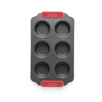 Lékué non-stick muffin tray 6 pcs - Red - Lékué
