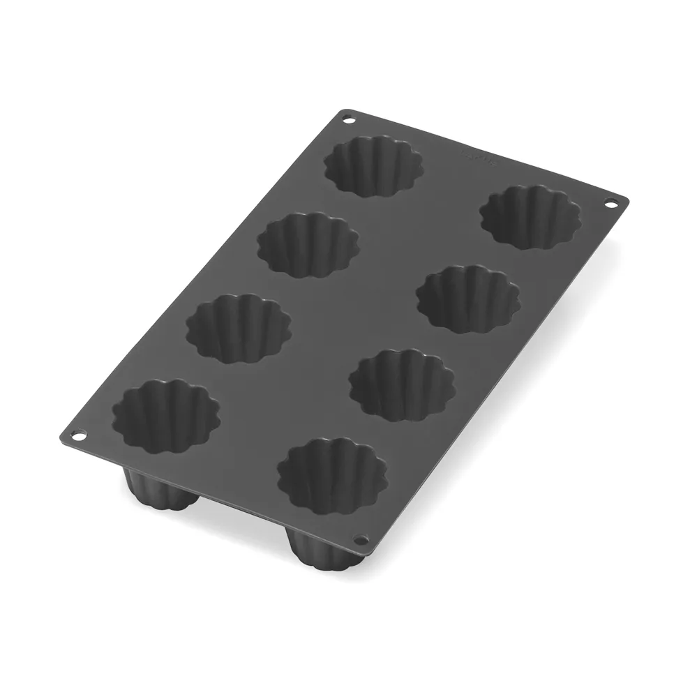 Lékué silicone mold canelé bordelais 8 pcs, Black Lékué