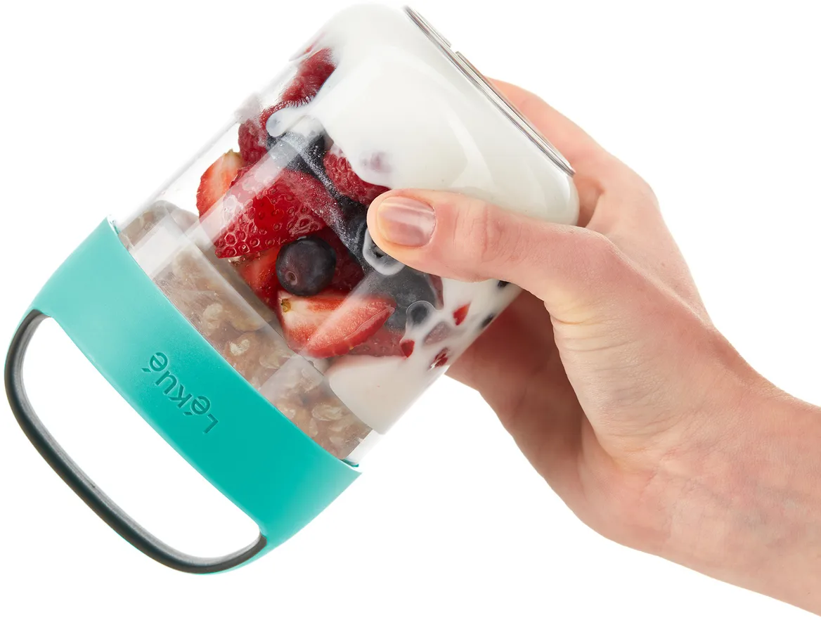 Lékué To Go container 0.4 L, Turquoise Lékué