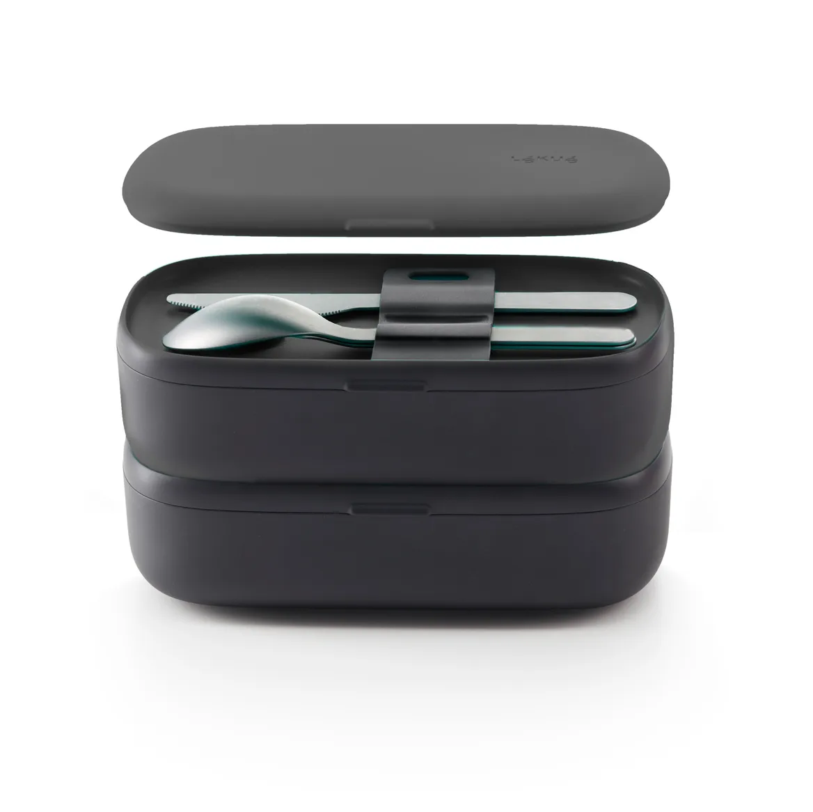Lékué To Go lunchbox 5 pieces, Black Lékué